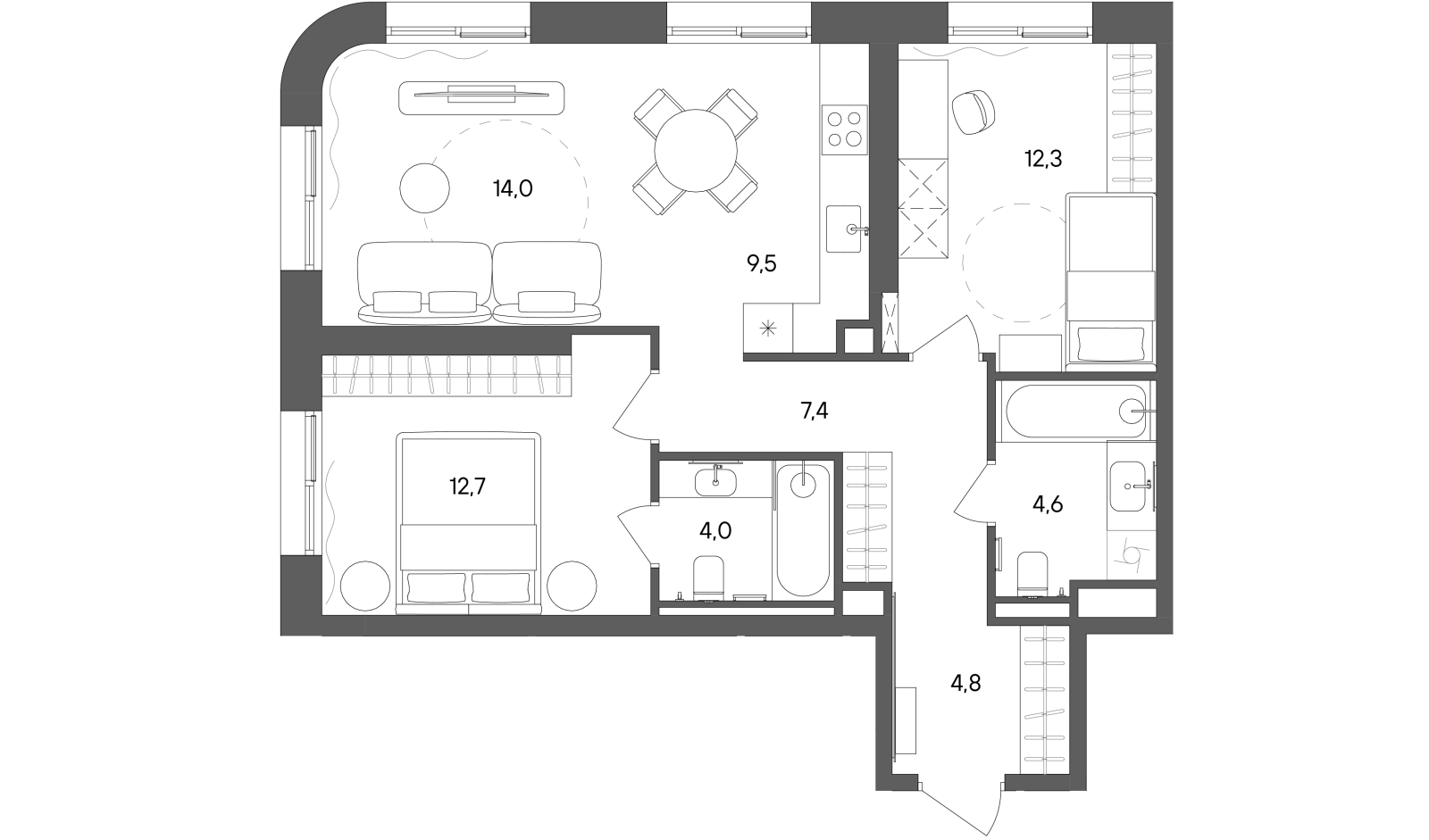 Планировка лота