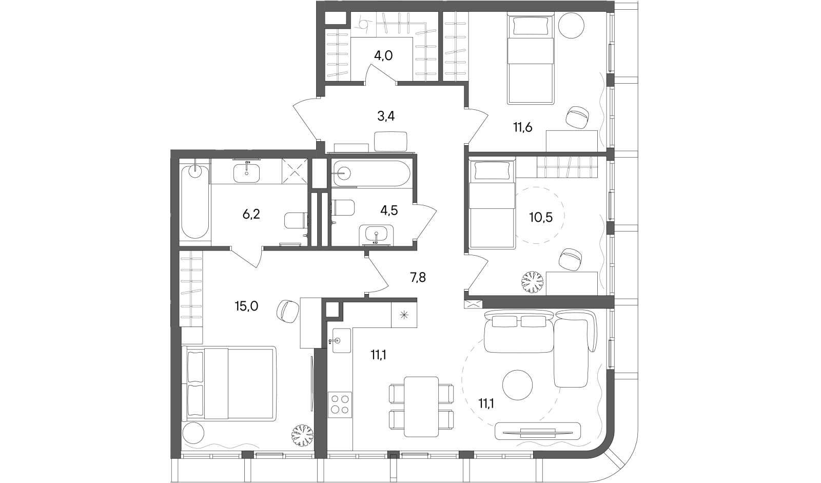 Планировка лота