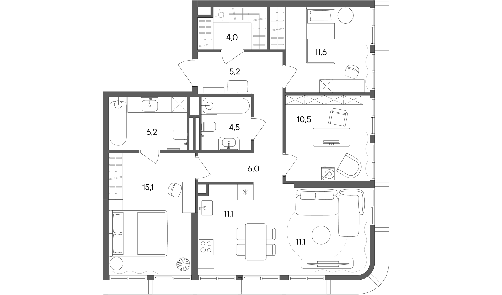 Планировка лота