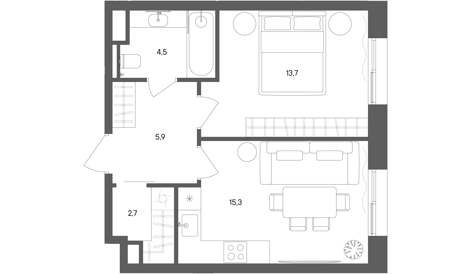 Планировка лота