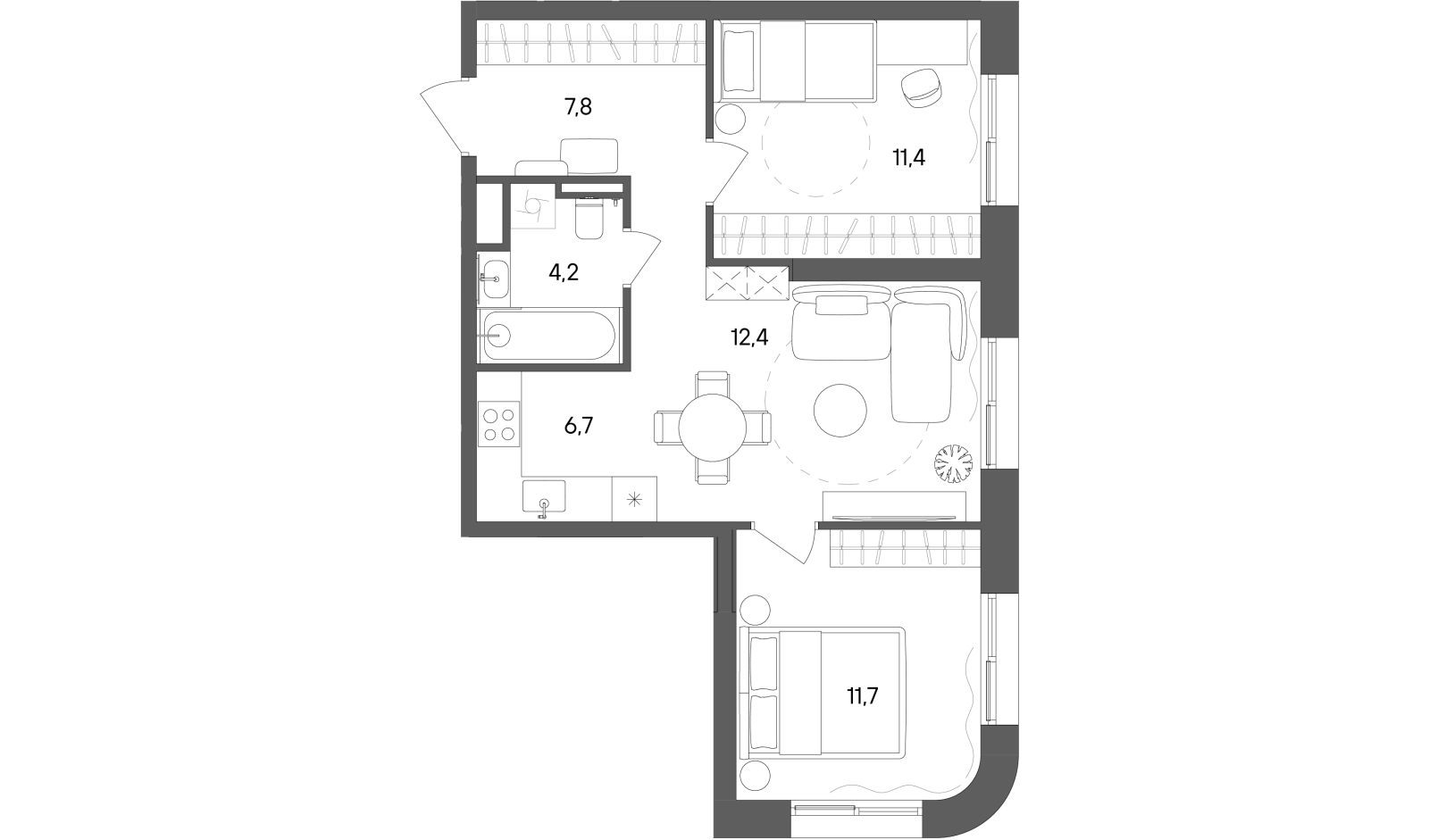 Планировка лота