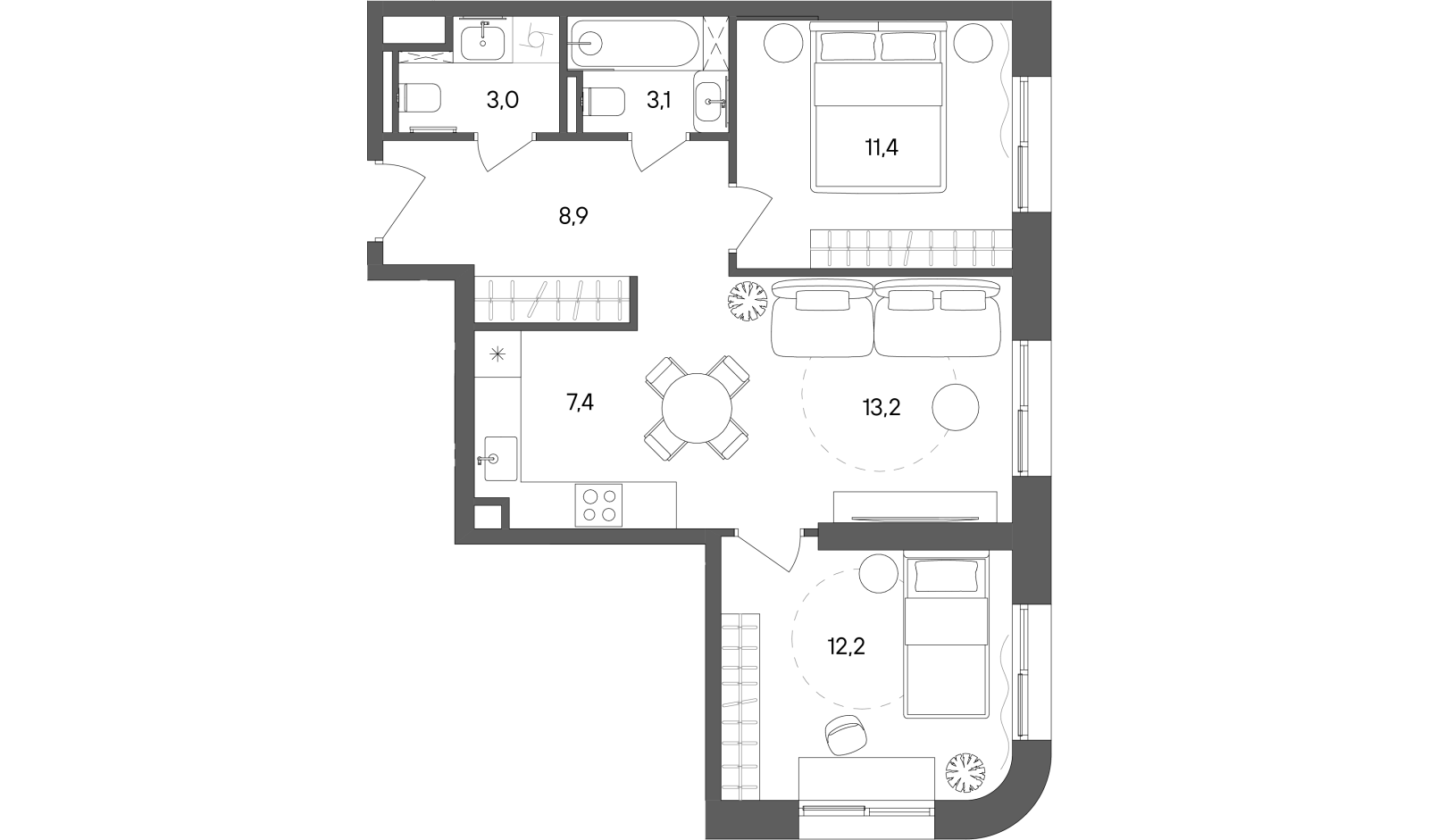 Планировка лота