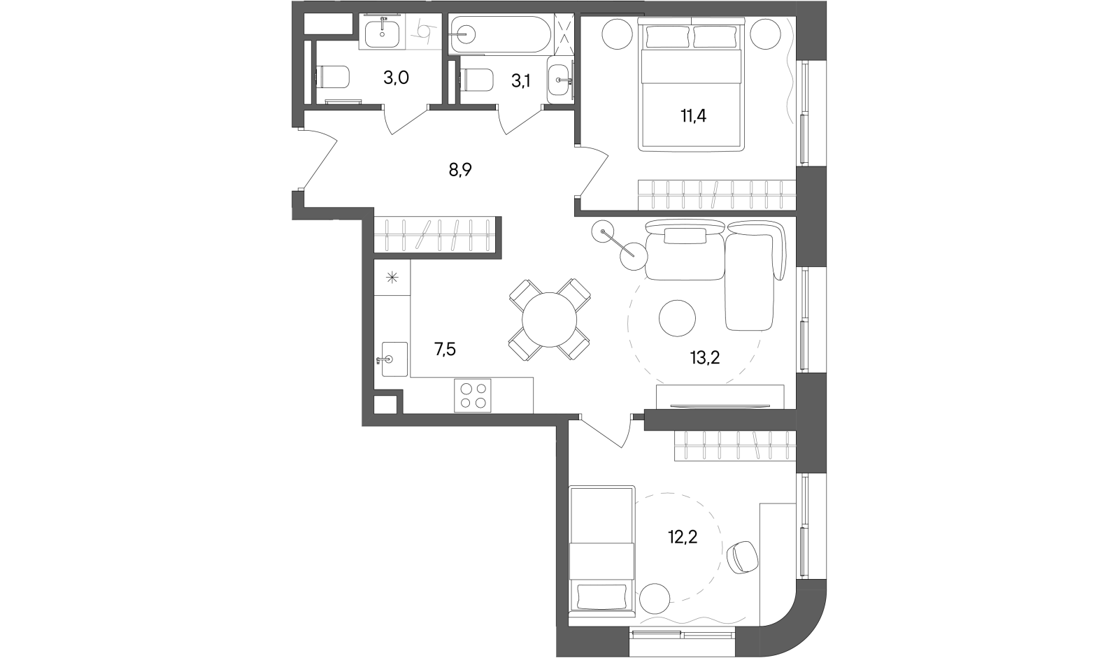 Планировка лота