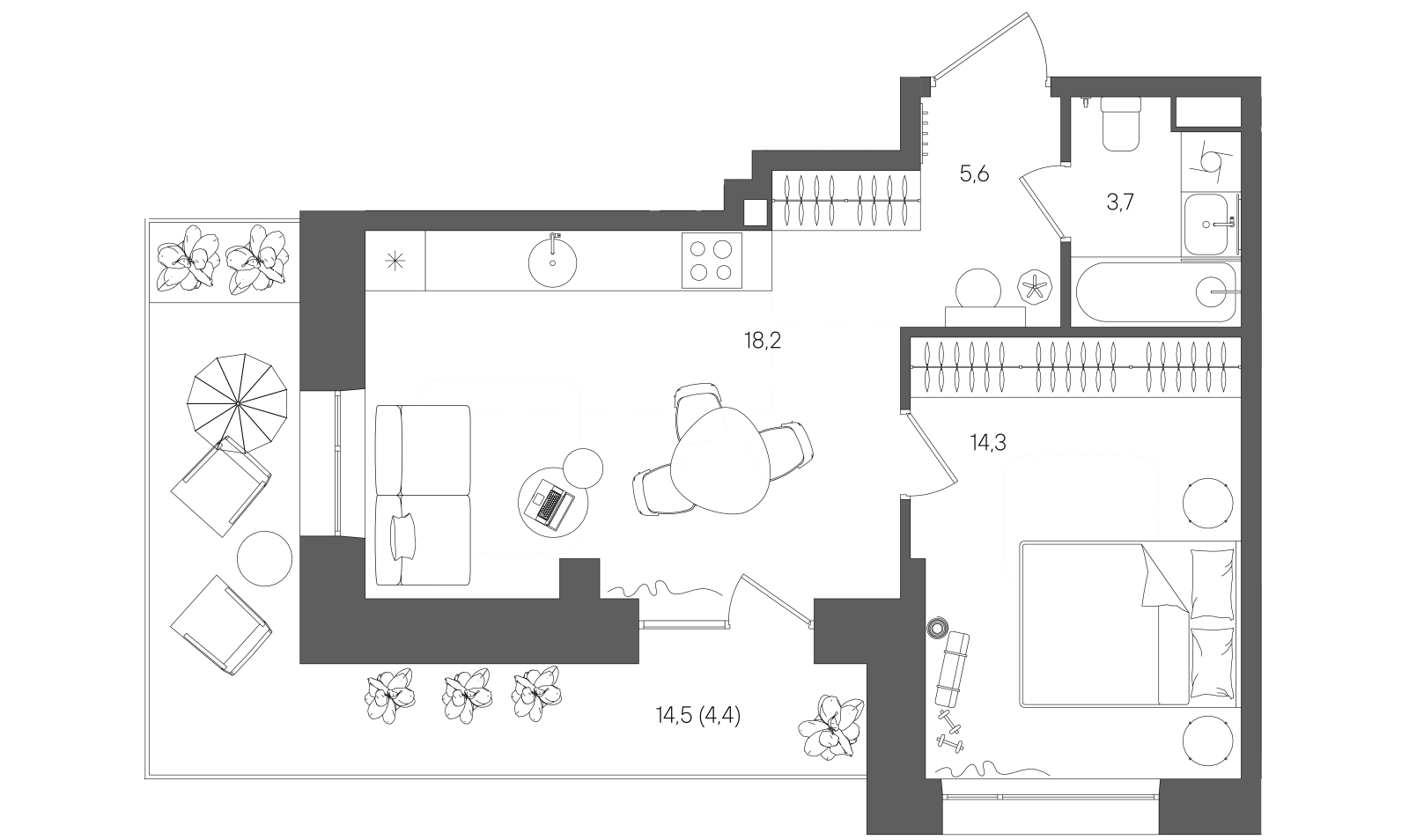 Планировка лота
