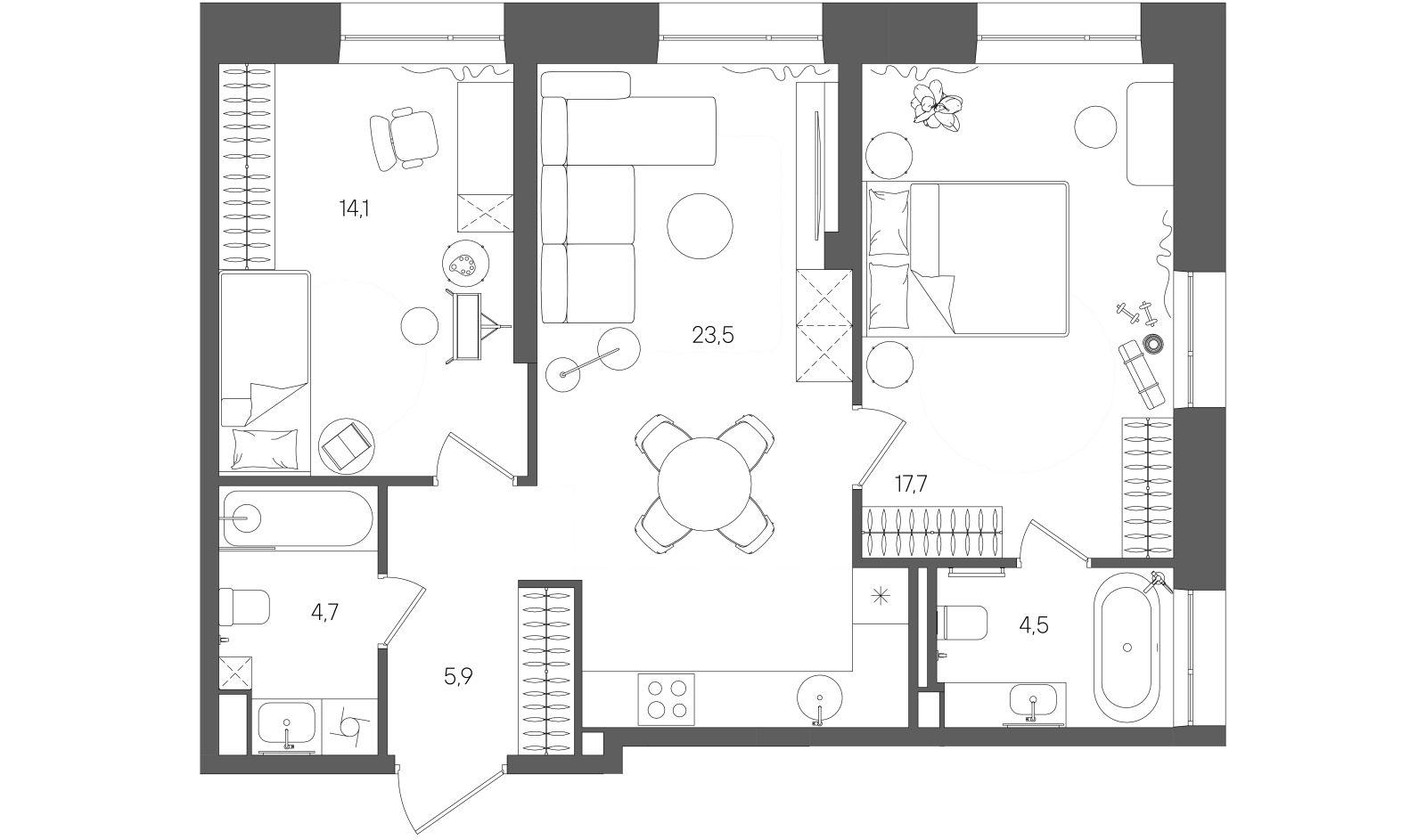 Планировка лота