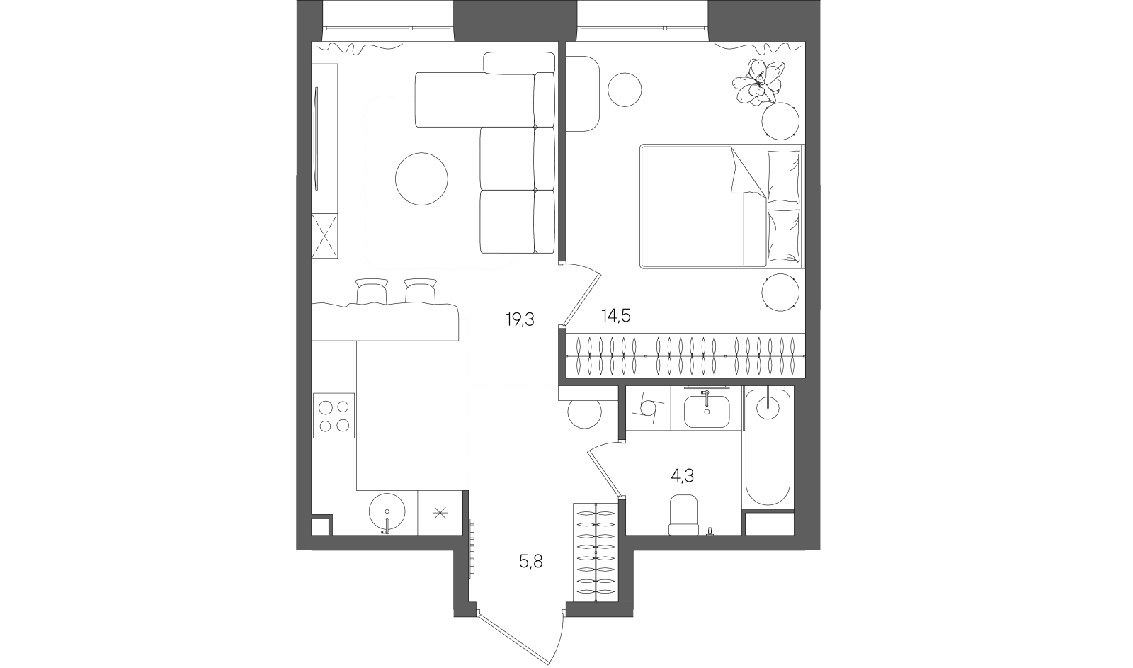 Планировка лота