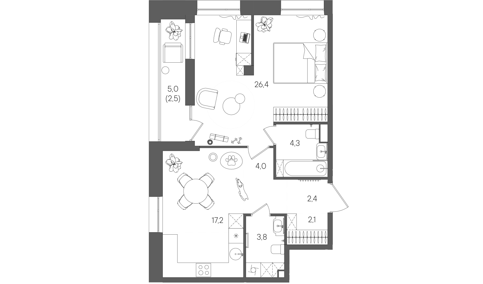 Планировка лота