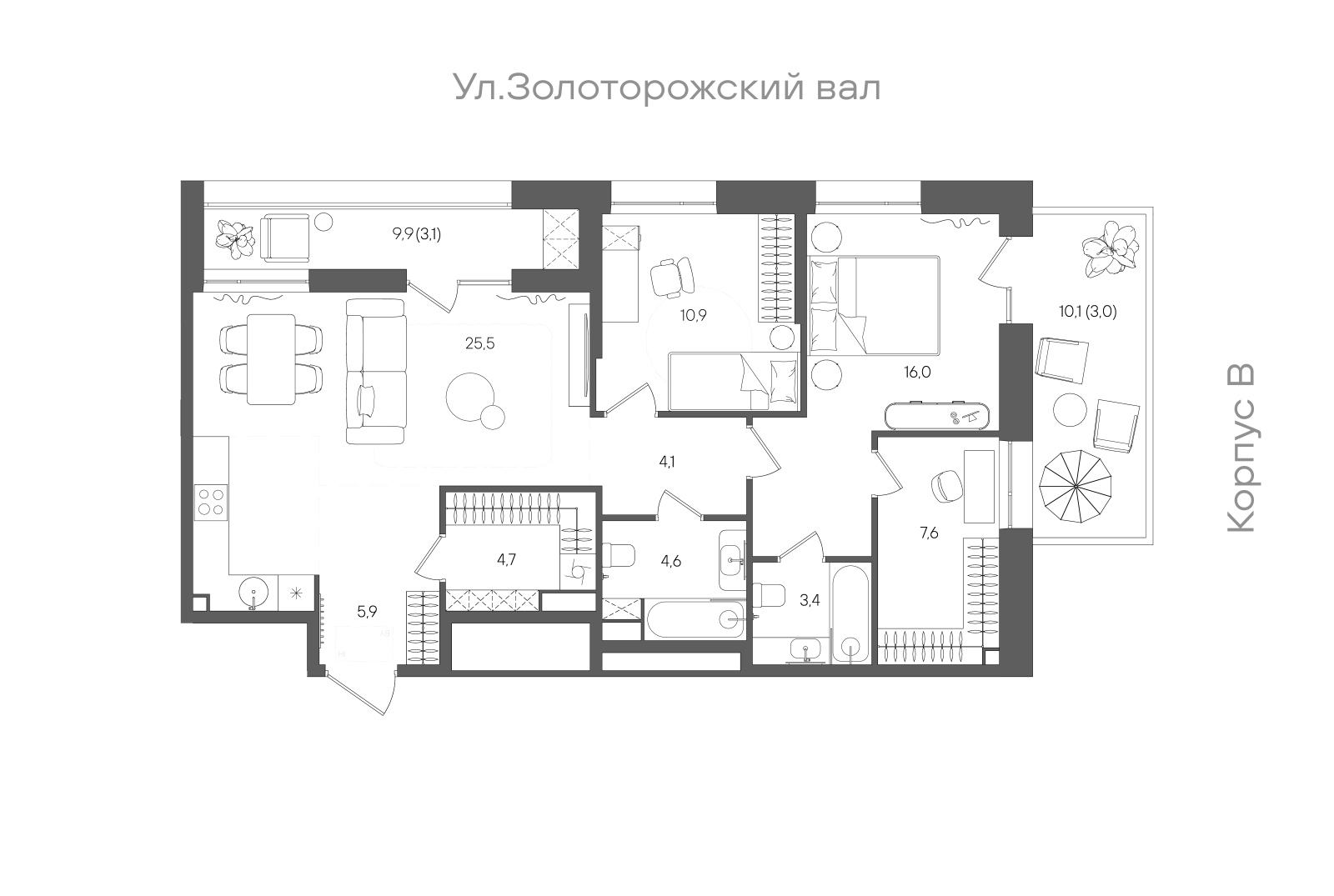 Планировка лота