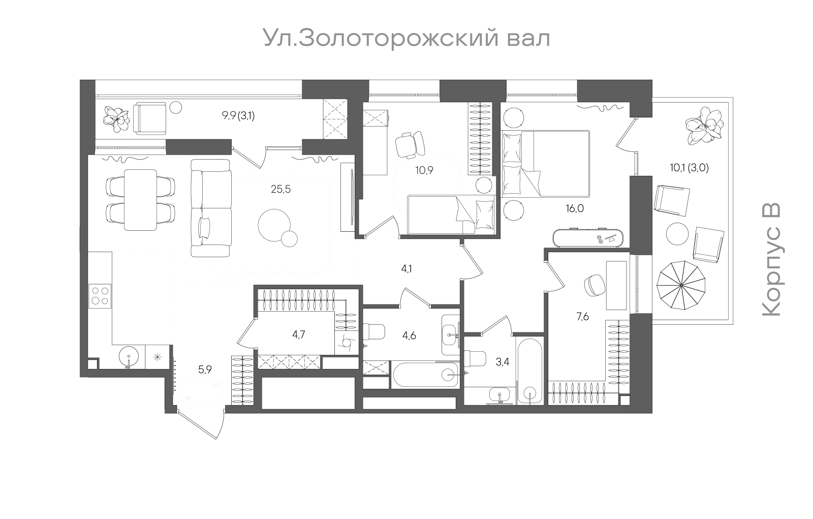 Планировка лота