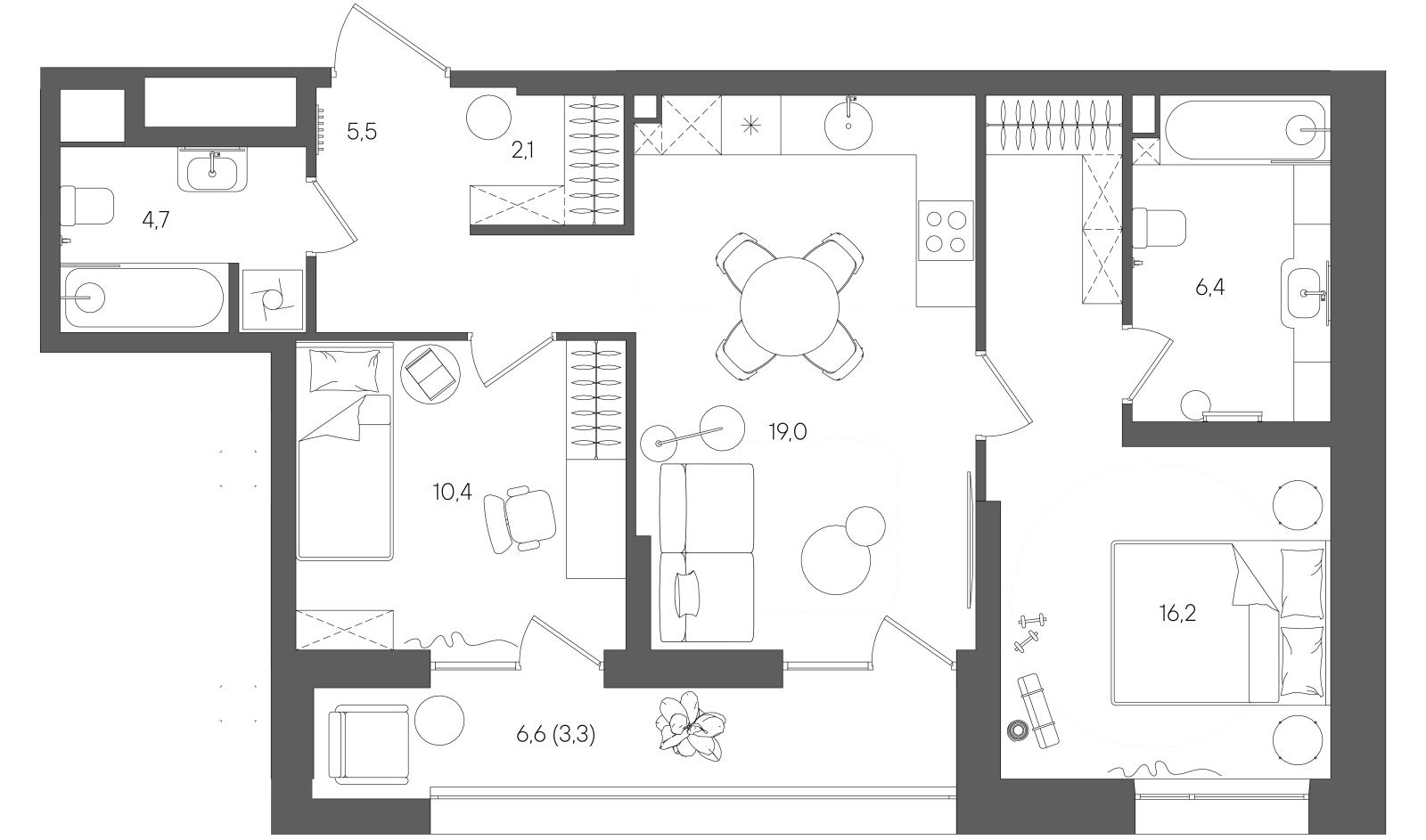 Планировка лота