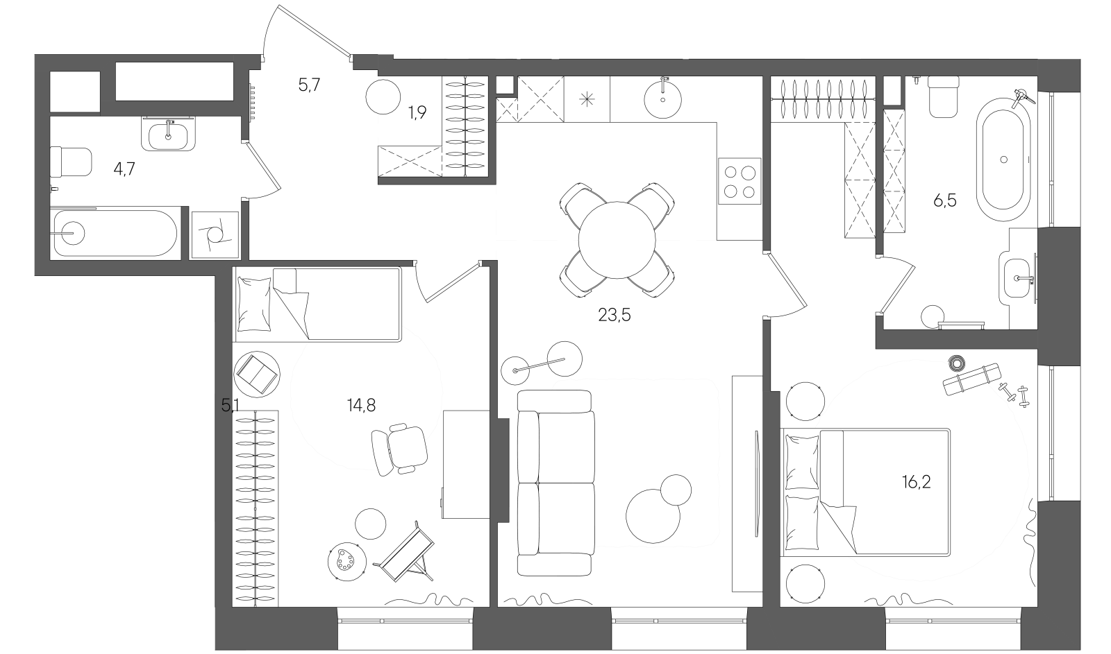 Планировка лота