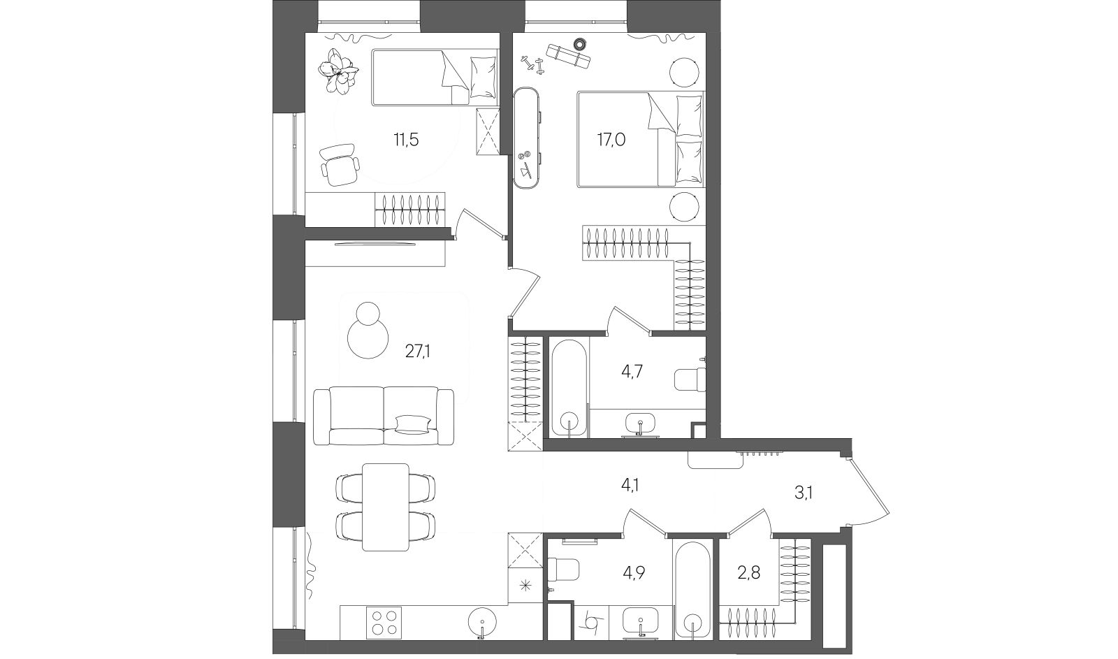 Планировка лота