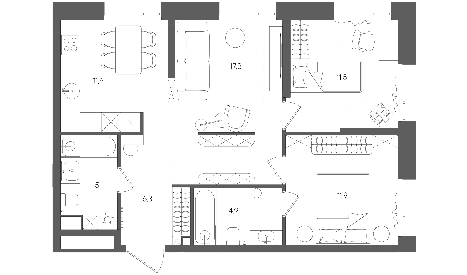 Планировка лота