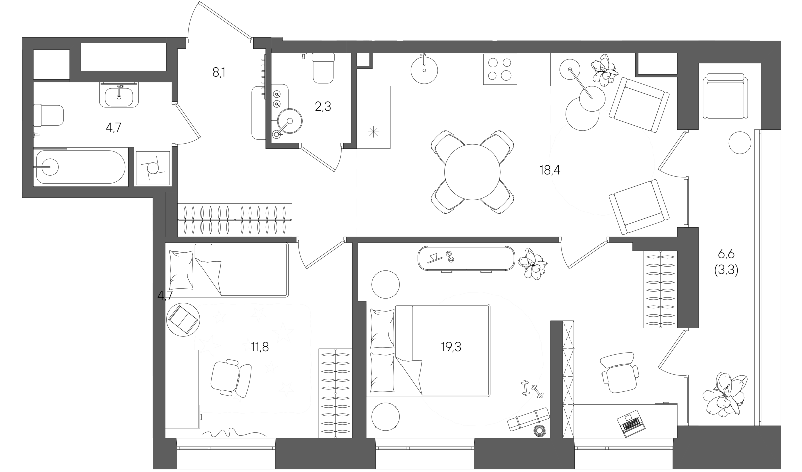 Планировка лота