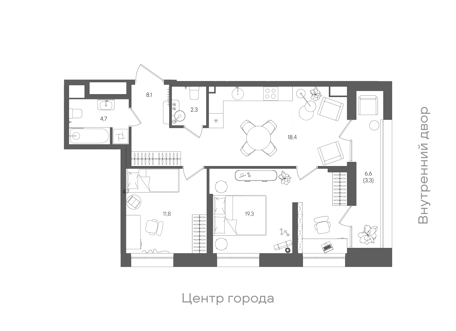 Планировка лота