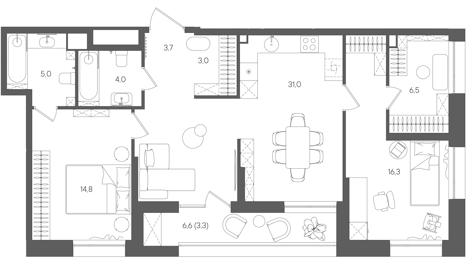 Планировка лота