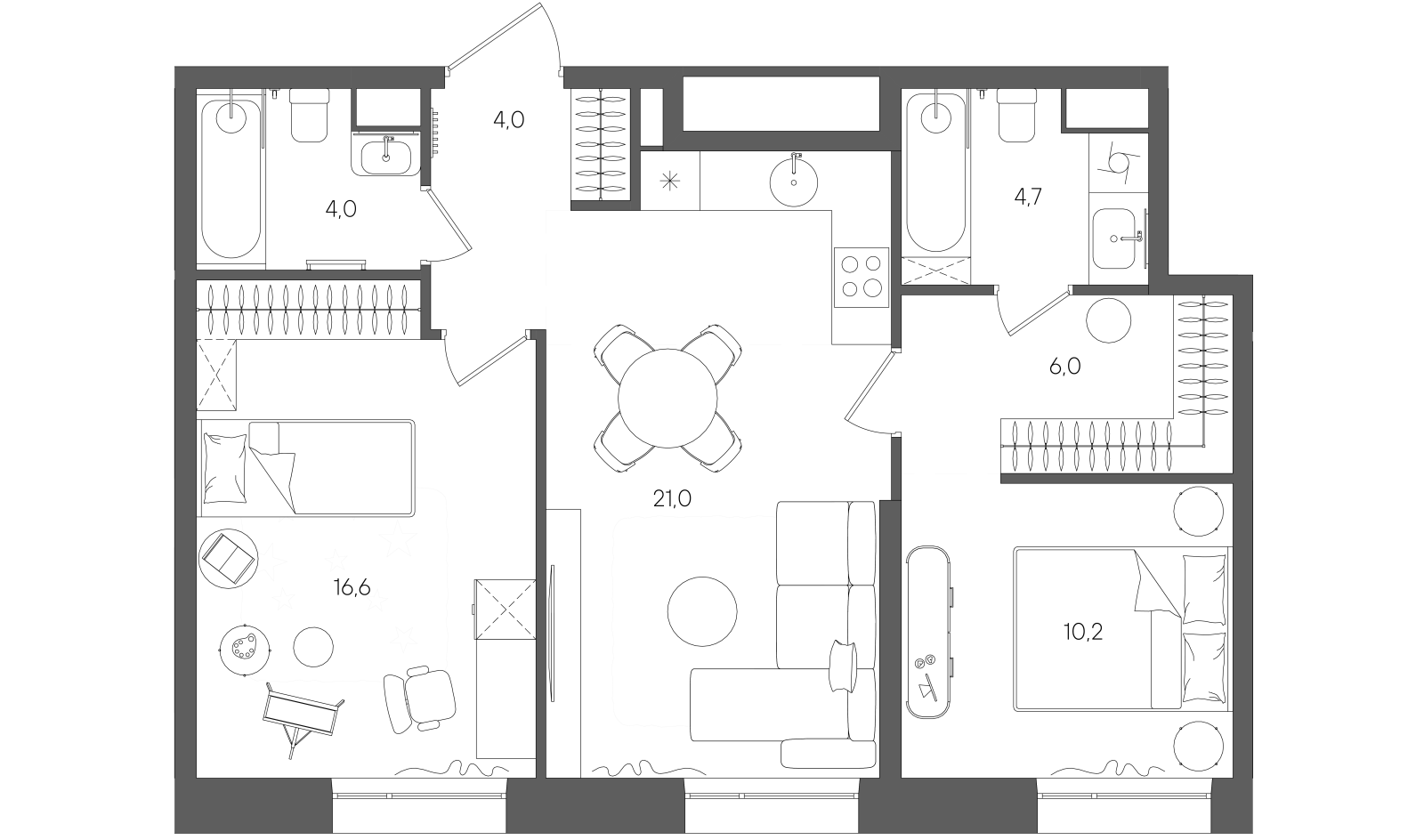 Планировка лота