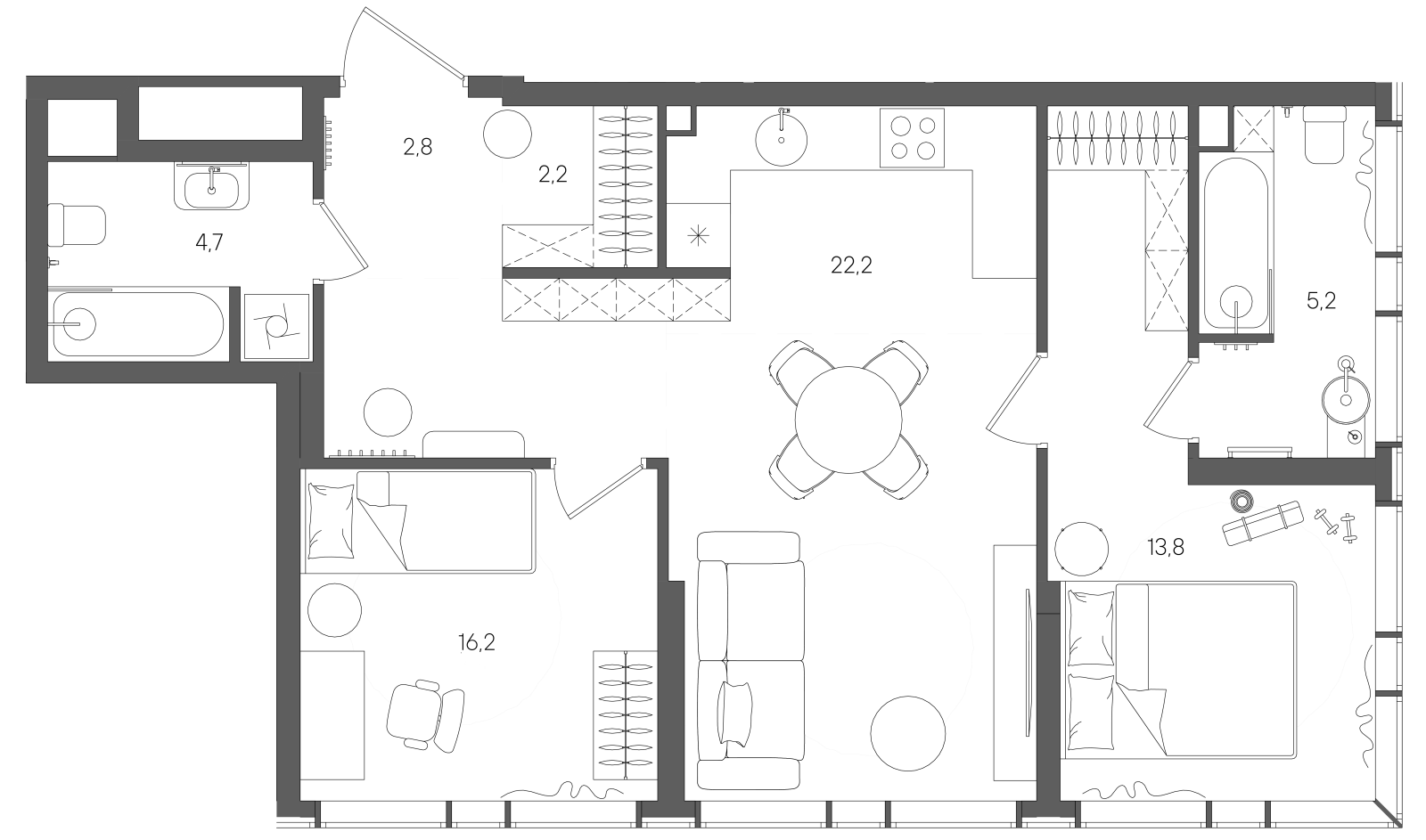 Планировка лота