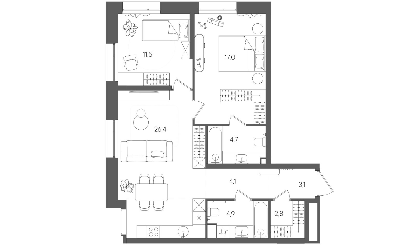 Планировка лота