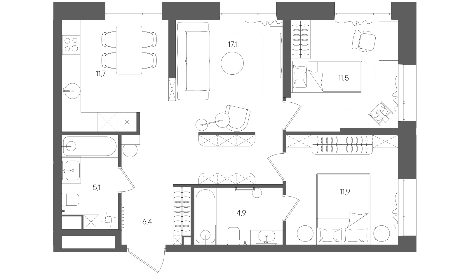 Планировка лота
