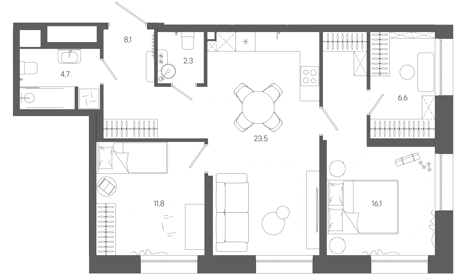 Планировка лота
