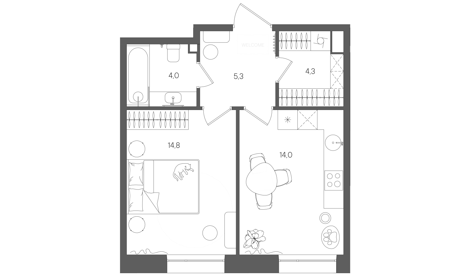 Планировка лота