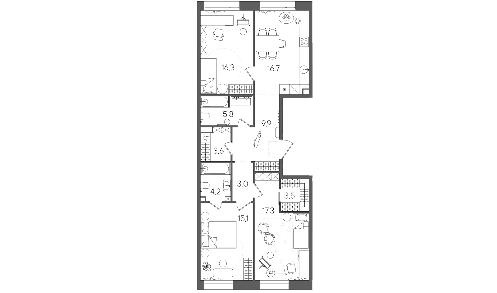 Планировка лота