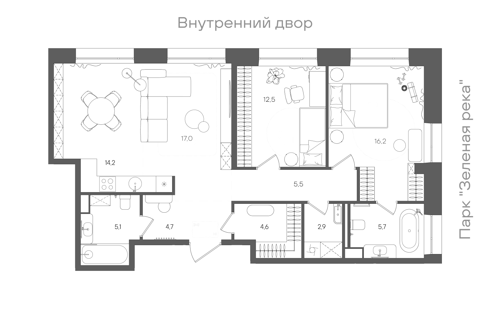 Планировка лота