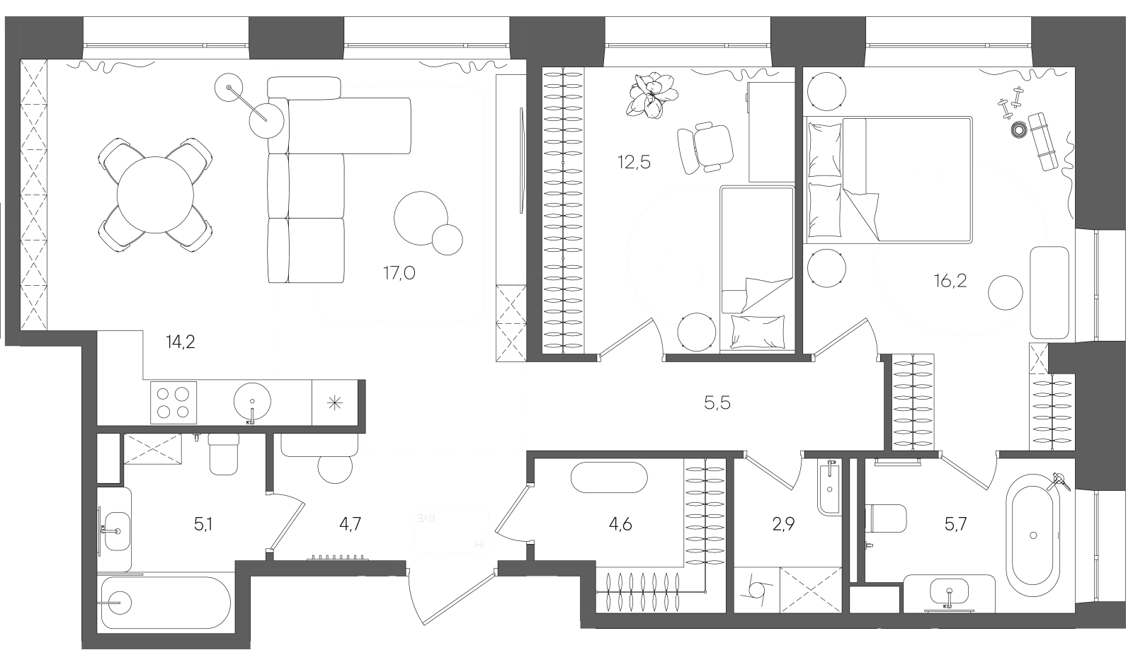 Планировка лота