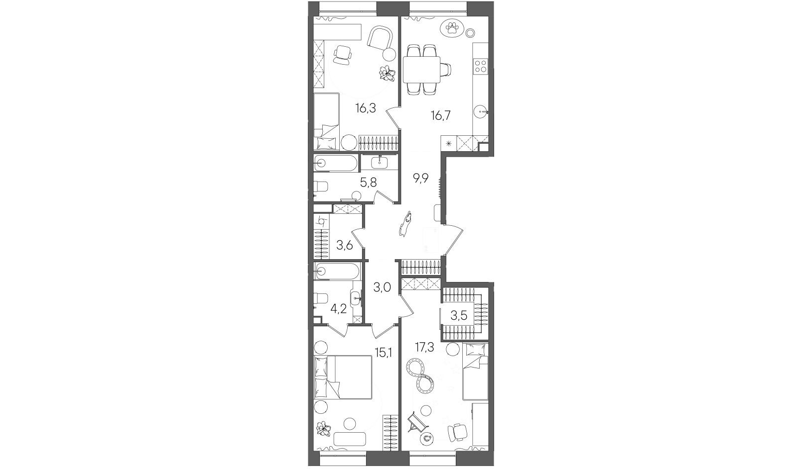 Планировка лота