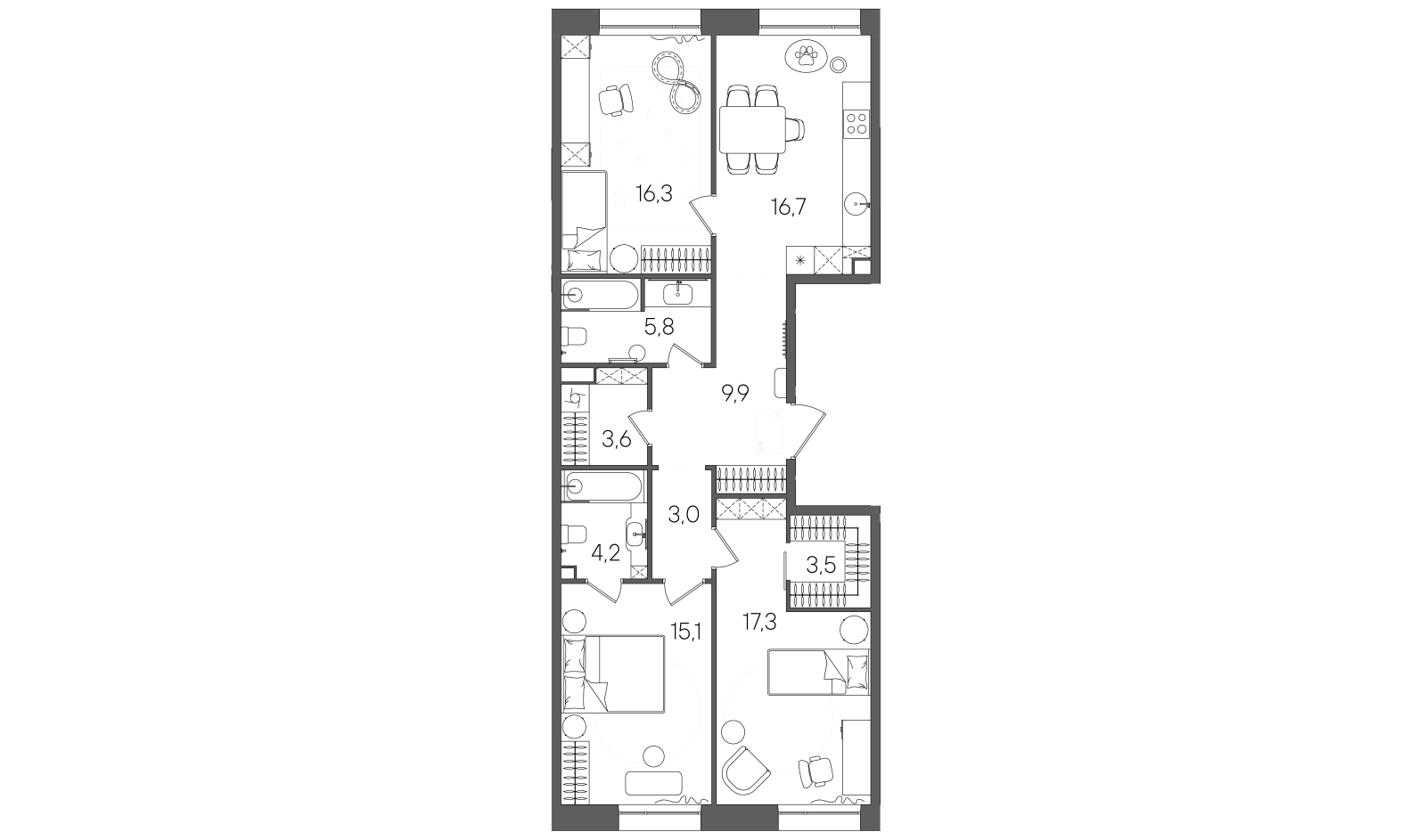 Планировка лота