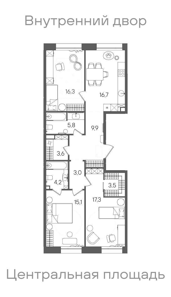 Планировка лота
