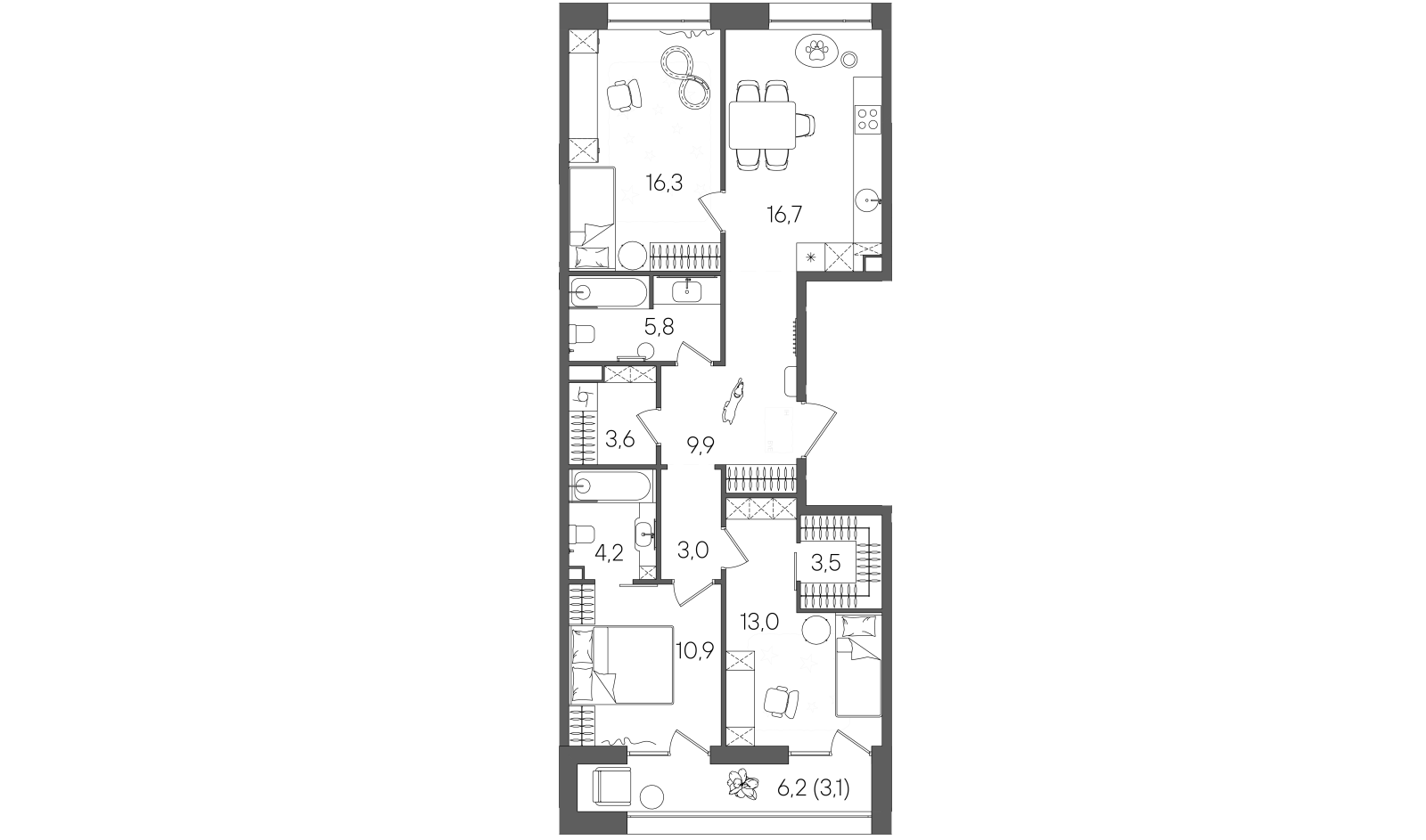 Планировка лота