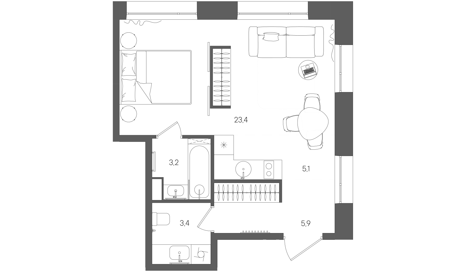 Планировка лота