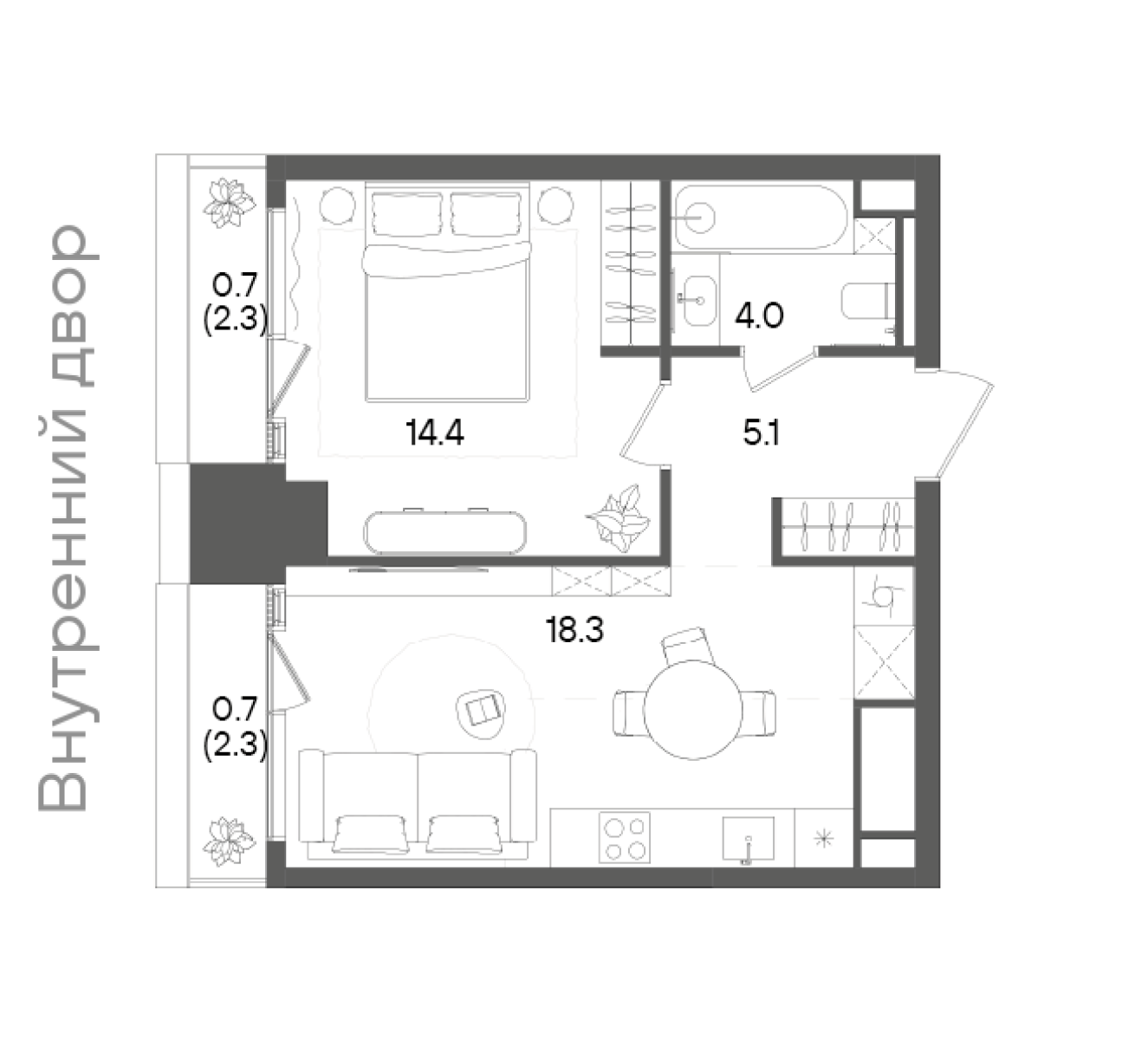 Планировка лота