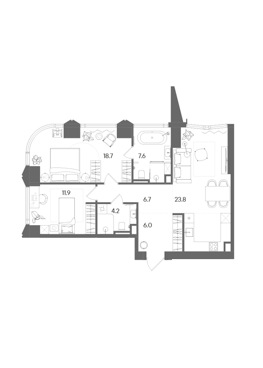 Планировка лота